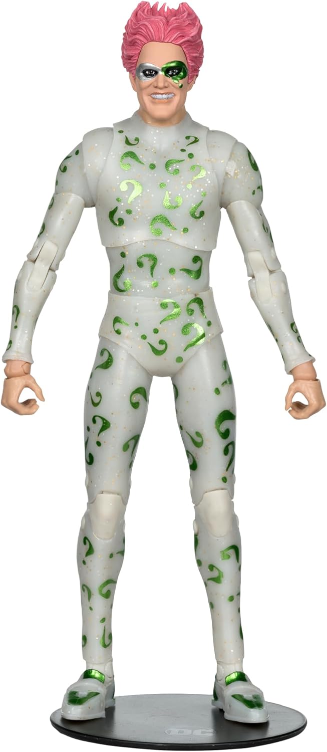 McFarlane DC Multiverse The Riddler Final Suit (Batman Forever) 7" Action Figure Toys (Red Platinum Edition)