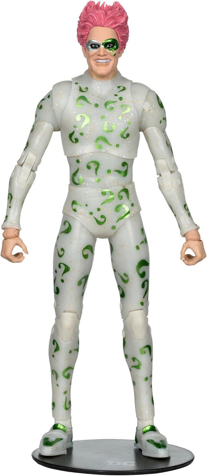 McFarlane DC Multiverse The Riddler Final Suit (Batman Forever) 7" Action Figure Toys (Red Platinum Edition)