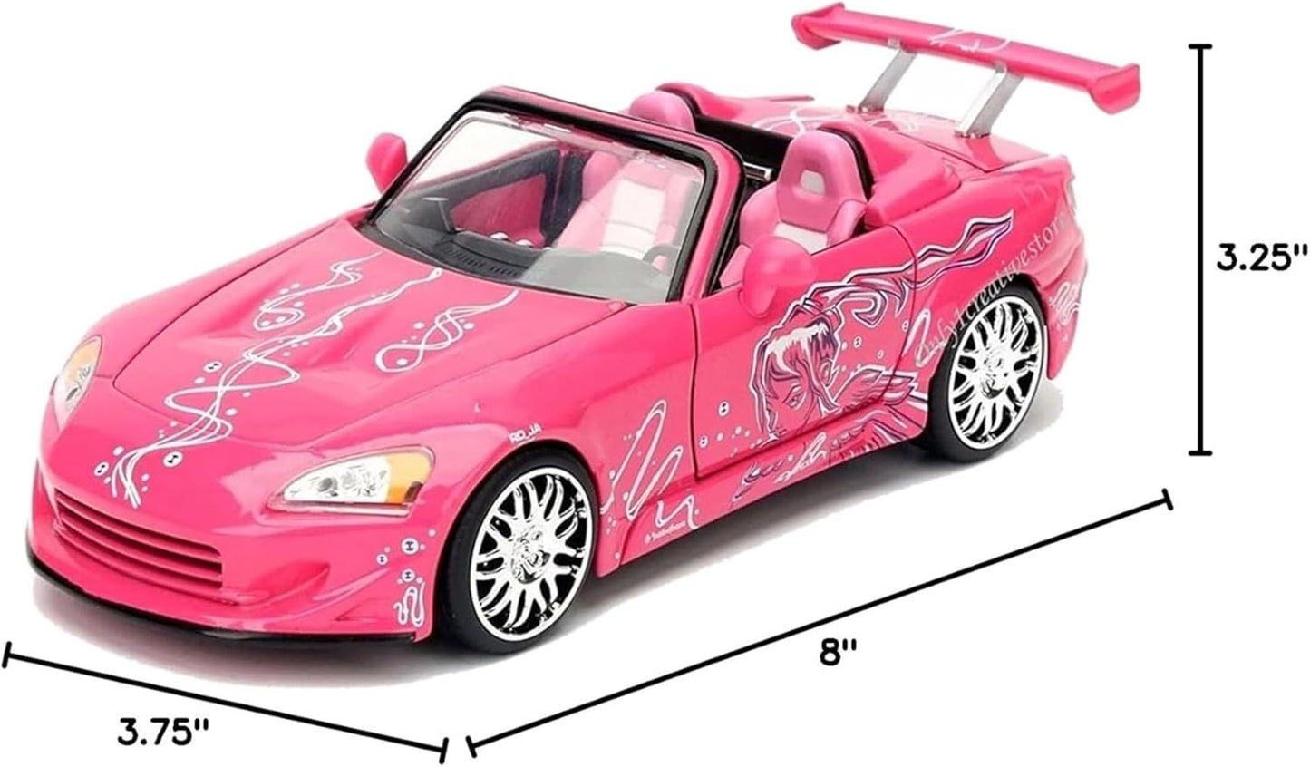 Jada Toys Suki'S 2001 Honda S2000 - 2 Fast 2 Furious 1:24 Diecast Model, Multi-colored, Yes (97604)