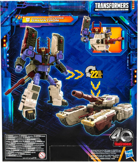 Transformers Toys Legacy Evolution Leader Armada Universe Galvatron Toy, 7-inch, Action Figure for Boys and Girls Ages 8 and Up